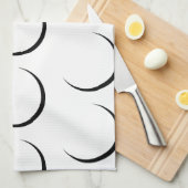 ミニマル三日月キッチンタオル キッチンタオル (四つ折り)