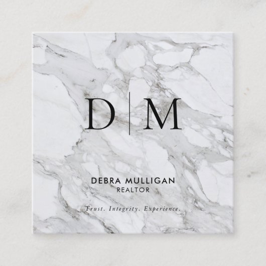 ミニマル不動産仲介業者スクウェア名刺 スクエア名刺 (正面)