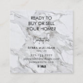 ミニマル不動産仲介業者スクウェア名刺 スクエア名刺 (裏面)