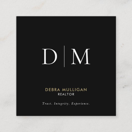 ミニマル不動産仲介業者スクウェア名刺 スクエア名刺 (正面)