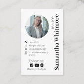 ミニマル不動産仲介業者プロフェッショナル実在エテート 名刺 (正面)