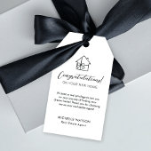 ミニマル不動産販売代理店シンプルギフトラベル ギフトタグ