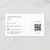 ミニマル不動産QRコード 名刺 (裏面)