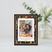 ミニマル不気味ハッピーハローウィン1写真 シーズンポストカード (スタンド正面)