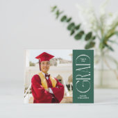 ミニマル両面写真卒業 サンキューカード (スタンド正面)