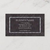 ミニマル串ストライプ材(木炭) 名刺 (裏面)