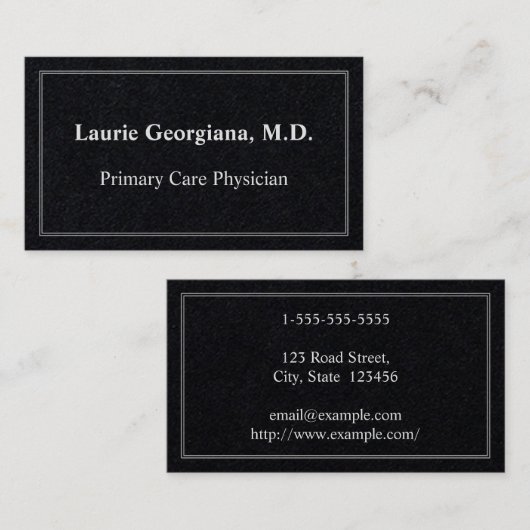 ミニマル主気に医の名刺 名刺 (正面/裏面)