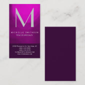 ミニマル主義の平原モダン印刷を受ける 名刺 (正面/裏面)