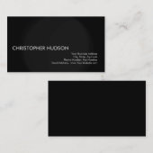 ミニマル主義の平原モダン印刷を受ける 名刺 (正面/裏面)