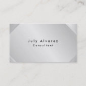 ミニマル主義の平原モダン印刷を受ける 名刺 (正面)