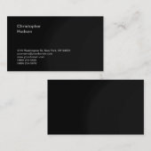ミニマル主義の平原モダン印刷を受ける 名刺 (正面/裏面)