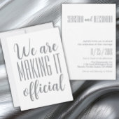 ミニマル主義の「我々はそれを公式に作ってい結婚る 招待状