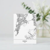 ミニマル主義ムンバイ・インド ポストカード (スタンド正面)