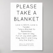 ミニマル主義者が毛布結婚の看板を取る ポスター (正面)