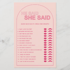 ミニマル主義者の彼は彼女がブライダルシャワーゲームを言った