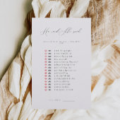 ミニマル主義者の彼は彼女はブライダルシャワーゲームを言った