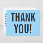 ミニマル主義者「ありがとう!」 ポストカード (正面/裏面)