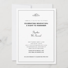 ミニマル企業のイベント招待状 セーブザデート