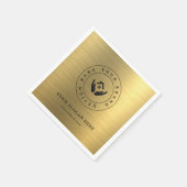 ミニマル企業のブランディングデザインペーパーナプキン スタンダードカクテルナプキン (角)