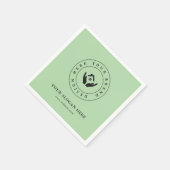 ミニマル企業のブランディングデザインペーパーナプキン スタンダードカクテルナプキン (角)