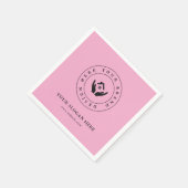 ミニマル企業のブランディングデザインペーパーナプキン スタンダードカクテルナプキン (角)