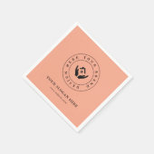 ミニマル企業のブランディングデザイン スタンダードカクテルナプキン (角)