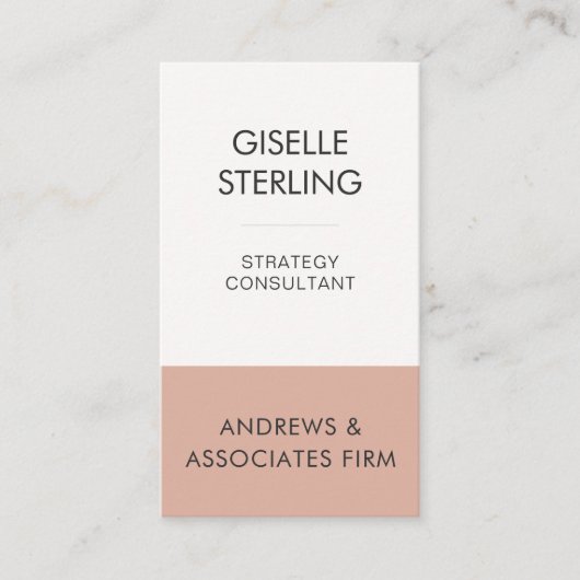 ミニマル企業のプロフェッショナルモダン 名刺 (正面)