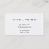 ミニマル企業のプロフェッショナル 名刺 (裏面)