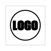 ミニマル企業のリストビジネスブランディングブラックロゴ ラバースタンプ (インプリント)