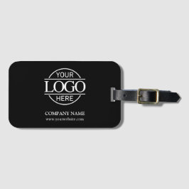 ミニマル企業のリストブラック会社のロゴ ラゲッジタグ