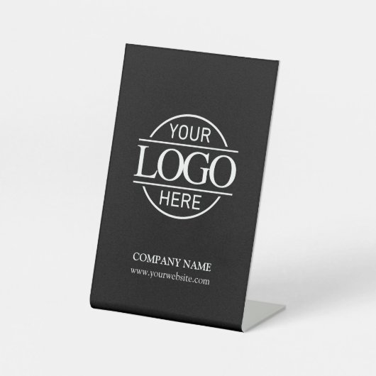 ミニマル企業のリストブラック会社のロゴ 台座サイン (正面)