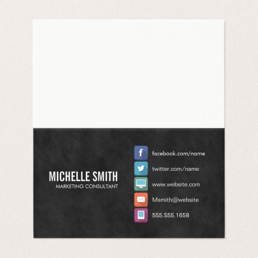 ミニマル企業のリスト 名刺 (外部フラット)