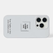 ミニマル企業ロゴiPhoneケースデザイン iPhoneケース (裏面横)