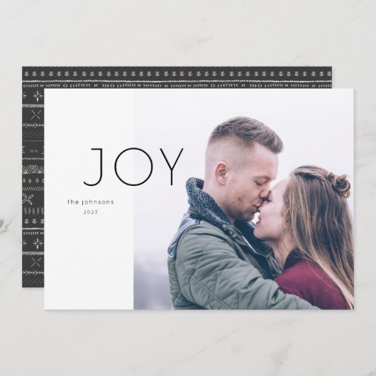 ミニマル休日のフォトカード シーズンカード (正面/裏面)