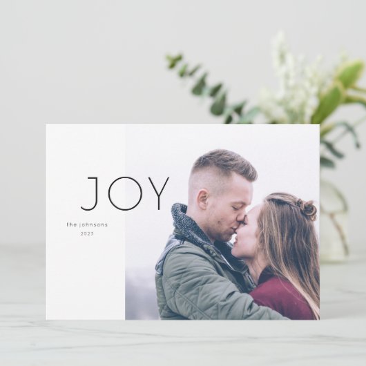 ミニマル休日のフォトカード シーズンカード (スタンド正面)