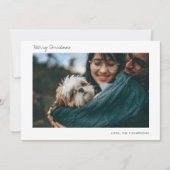 ミニマル休日のフォトカード シーズンカード (正面)