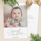 ミニマル休日のフォトカード シーズンカード