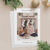 ミニマル休日のフォトカード シーズンカード