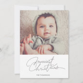 ミニマル休日のフォトカード シーズンカード (正面)