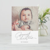 ミニマル休日のフォトカード シーズンカード (スタンド正面)