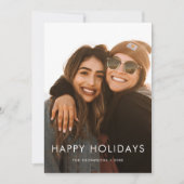 ミニマル休日のフォトカード シーズンカード (正面)