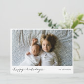 ミニマル休日のフォトカード シーズンカード (スタンド正面)