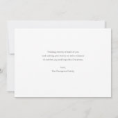 ミニマル休日のフォトカード シーズンカード (裏面)