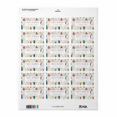 ミニマル休日トレンディーシンプルラベル ラベル (フルシート)