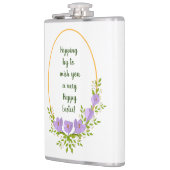 ミニマル休日リースクロッカスフラワーイースター フラスク (左)