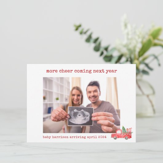 ミニマル休暇妊娠告知カード シーズンカード (スタンド正面)