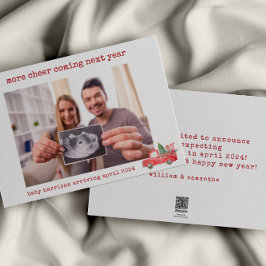 ミニマル休暇妊娠告知カード シーズンカード