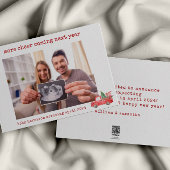 ミニマル休暇妊娠告知カード シーズンカード