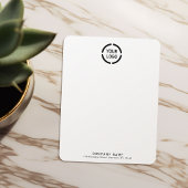 ミニマル会社のロゴひなパーソナライズされた形 ノートカード