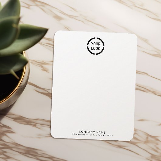 ミニマル会社のロゴひなパーソナライズされた形 ノートカード